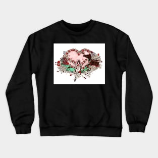 Fruity Heart-Shaped Cake Crewneck Sweatshirt